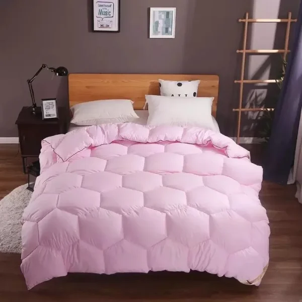 VESCOVO Winter Goose Duck Down Comforter Queen King Feather Duvets Summer Quilts - Image 2