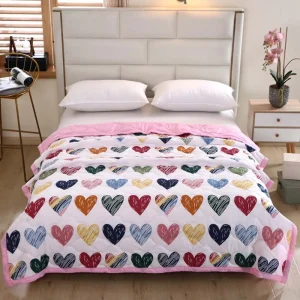 A cool summer quilt can be machine washed thin spring and autumn air conditioning is printed quilt core