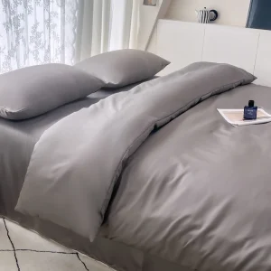 Summer Cool Ice Silk Solid Color Duvet Cover Size Twin/Full/Queen/King