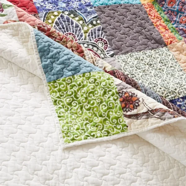 Unique Fabric Cotton Lined Blanket Set, 3-piece Set Full/large Size - Image 3